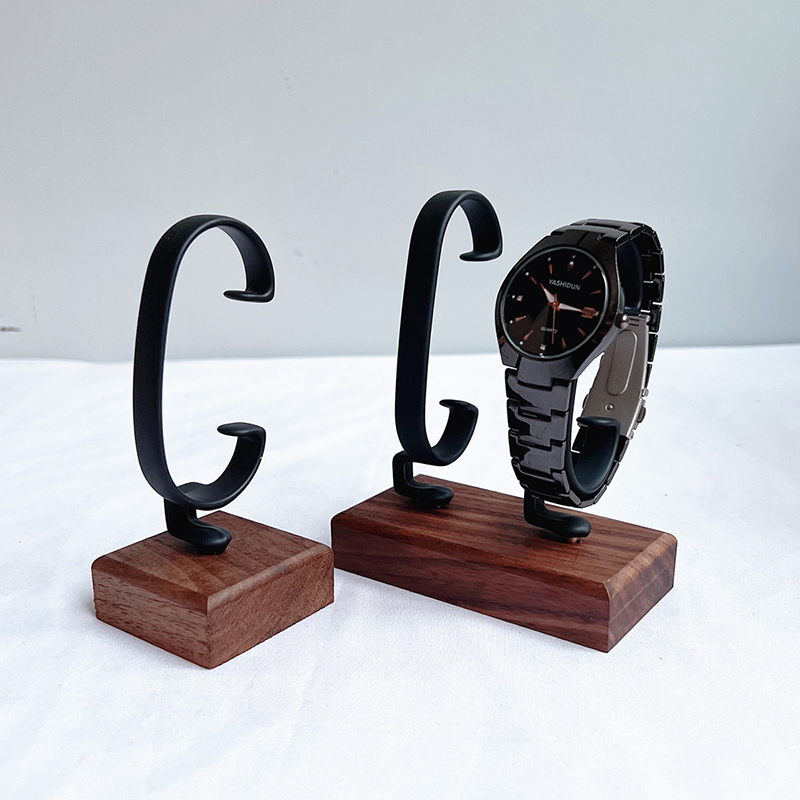 나무 C형 시계 홀더 쥬얼리 정리대 팔찌 반지 귀걸이  - Jewelry And Watches Inc 리뷰 및 가격